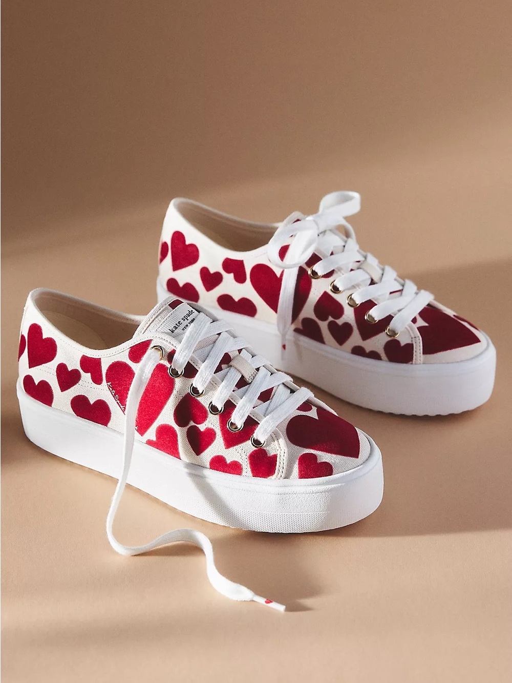 Kate spade serve sweet hearts sneakers